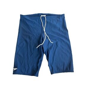 Vintage Speedo Blue Swim Shorts Trunks Briefs Drawstring 36